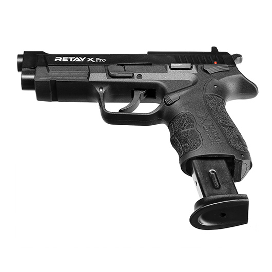 Retay X Pro Schreckschuss Pistole 9mm P.A.K. brniert inkl. 2x 50 Platzpatronen Bild 4