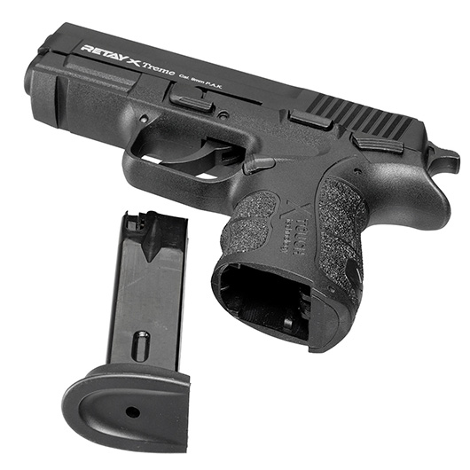 Retay X Treme Schreckschuss Pistole 9mm P.A.K. brniert inkl. 2x 50 Platzpatronen Bild 6