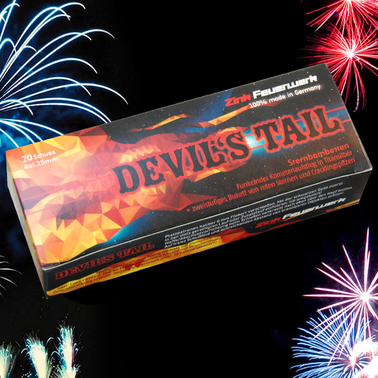 Zink Feuerwerk Devil`s Tail 20 Schuss Signaleffekte fr Schreckschusswaffen