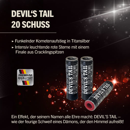 Zink Feuerwerk Devil`s Tail 20 Schuss Signaleffekte fr Schreckschusswaffen Bild 1