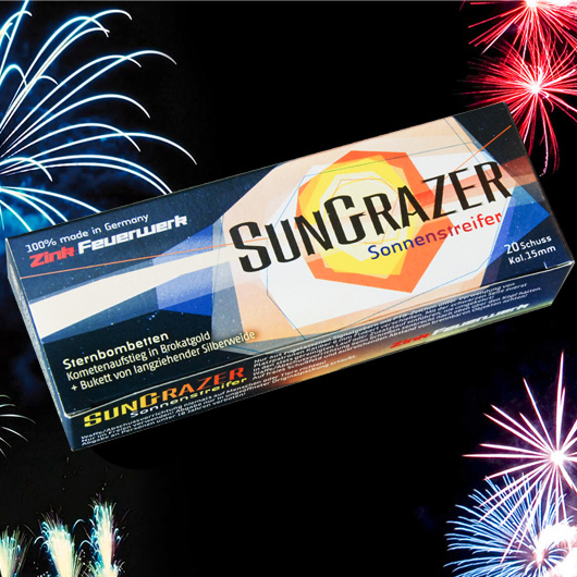 Zink Feuerwerk SunGrazer 20 Schuss Signaleffekte fr Schreckschusswaffen