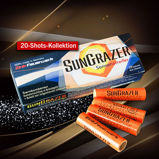 Zink Feuerwerk SunGrazer 20 Schuss Signaleffekte fr Schreckschusswaffen