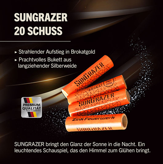 Zink Feuerwerk SunGrazer 20 Schuss Signaleffekte fr Schreckschusswaffen Bild 1