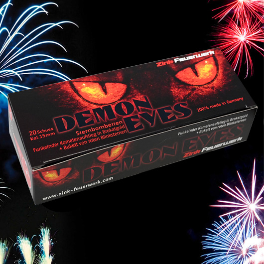 Zink Feuerwerk Demon Eyes 20 Schuss Signaleffekte fr Schreckschusswaffen