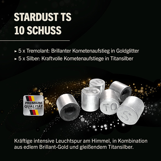 Zink Feuerwerk Stardust TS 10 Schuss Signalsterne f�r Schreckschusswaffen Bild 1