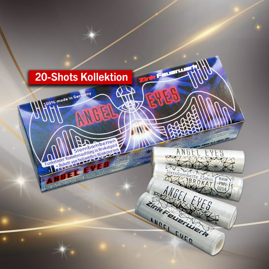 Zink Feuerwerk Angel Eyes 20 Schuss Signaleffekte für Schreckschusswaffen