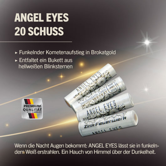 Zink Feuerwerk Angel Eyes 20 Schuss Signaleffekte fr Schreckschusswaffen Bild 1