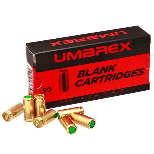 Umarex Knallpatronen Messinghlse 9mm P.A.K. 50 Stck