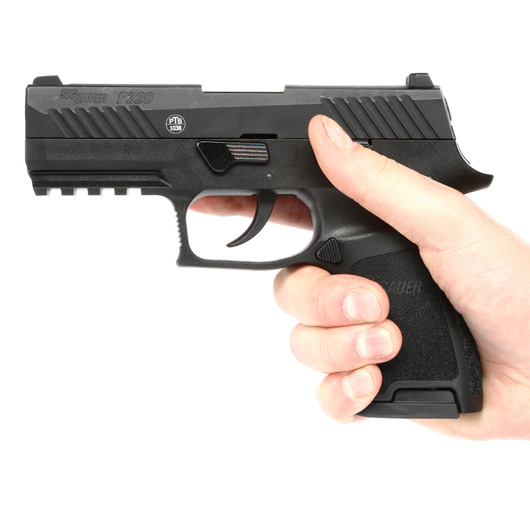 Sig Sauer P320 Schreckschuss Pistole 9mm P.A.K. schwarz inkl. 100 Schuss Platzpatronen Bild 3