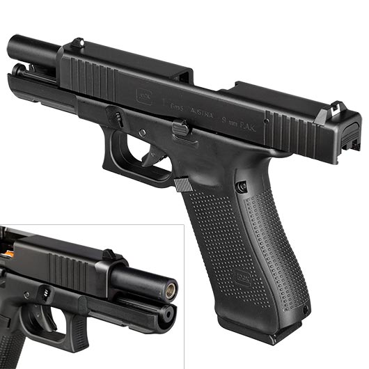 Glock 17 Gen5 SV Schreckschuss Pistole 9mm P.A.K. brniert streng limitiert inkl. Glock Koffer und Wechsel-Griffrcken Bild 8