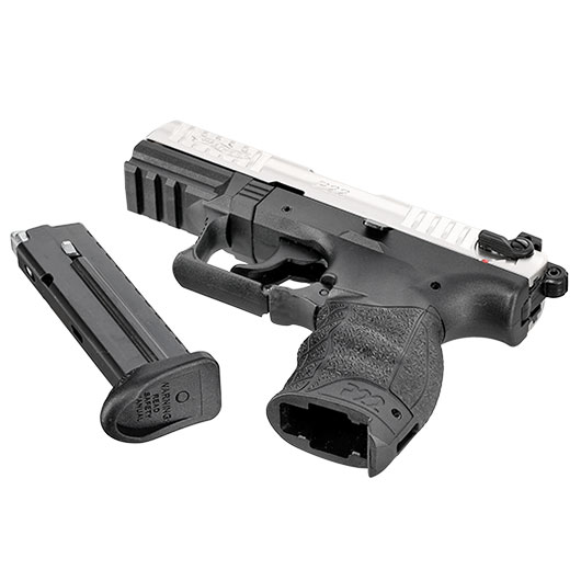 Walther P22Q Schreckschuss Pistole 9mm P.A.K. nickel inkl. austauschbare Griffrcken (S, L) Bild 6