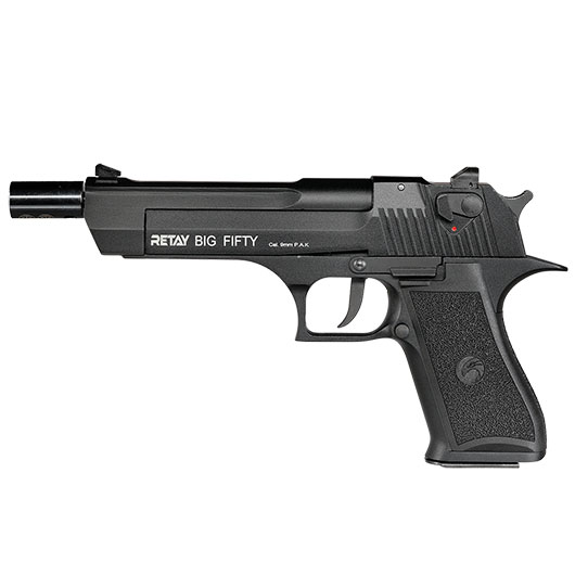 Retay Big Fifty Schreckschusspistole 9mm P.A.K. brniert Bild 10