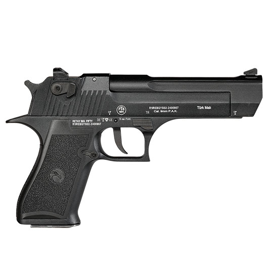 Retay Big Fifty Schreckschusspistole 9mm P.A.K. brniert Bild 3