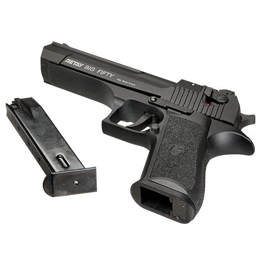 Retay Big Fifty Schreckschusspistole 9mm P.A.K. brniert Bild 6