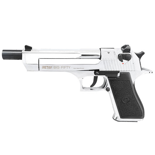 Retay Big Fifty Schreckschusspistole 9mm P.A.K. chrome-finish Bild 10