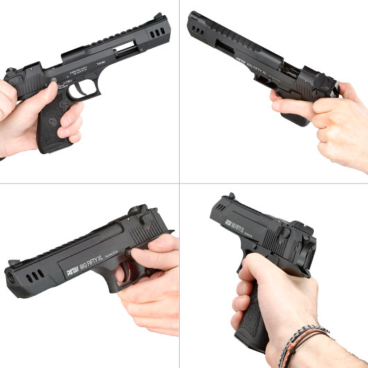 Retay Big Fifty XL Schreckschusspistole 9mm P.A.K. brniert Bild 11