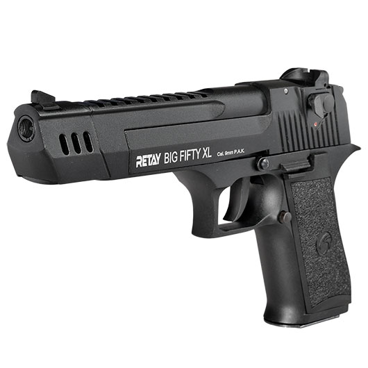 Retay Big Fifty XL Schreckschusspistole 9mm P.A.K. brniert Bild 2