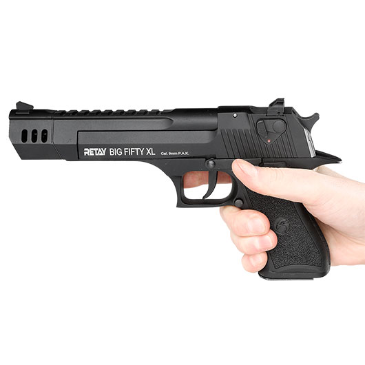 Retay Big Fifty XL Schreckschusspistole 9mm P.A.K. brniert Bild 5