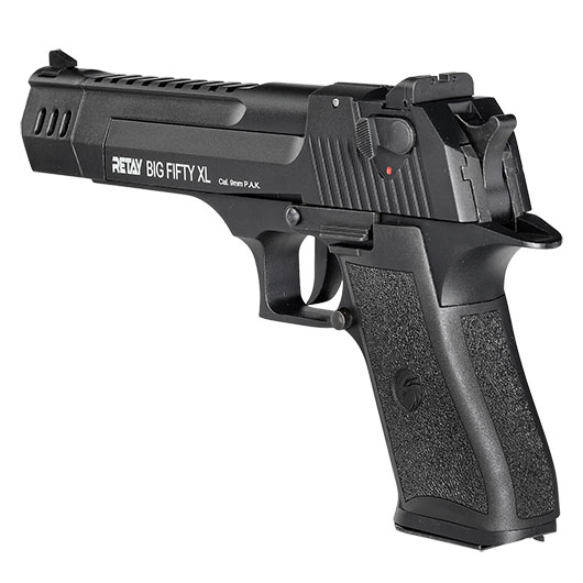 Retay Big Fifty XL Schreckschusspistole 9mm P.A.K. brniert Bild 7