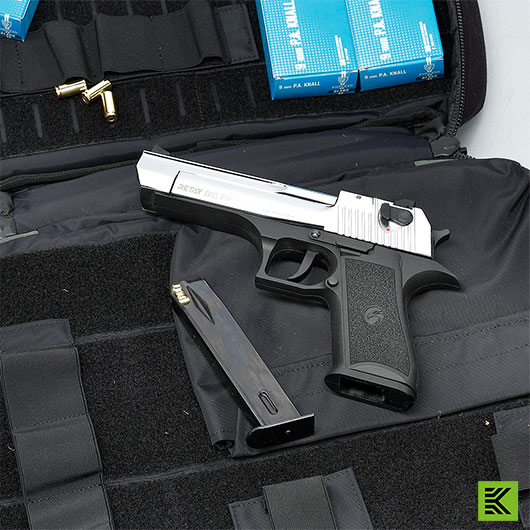 Retay Big Fifty LW Schreckschusspistole 9mm P.A.K. chrome-finish Bild 1