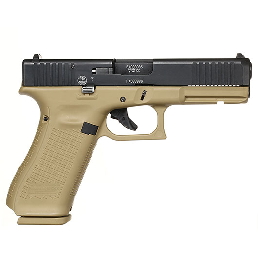 Glock 17 Gen5 Schreckschuss Pistole 9mm P.A.K. coyote inkl. Waffenkoffer Bild 3