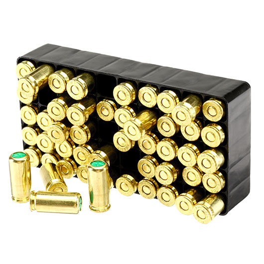 Pobjeda Brass Blitz Knallpatronen 9mm P.A.K. 50 Stck - Messinghlse Bild 11
