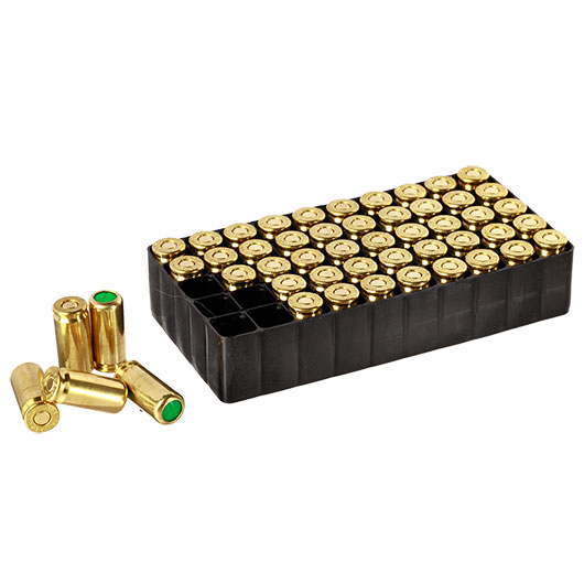 Pobjeda Brass Blitz Knallpatronen 9mm P.A.K. 50 Stck - Messinghlse Bild 8