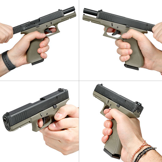 Glock 17 Gen5 Schreckschuss Pistole 9mm P.A.K. Battlefield Green inkl. Waffenkoffer Bild 11