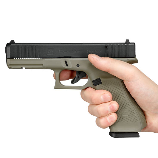Glock 17 Gen5 Schreckschuss Pistole 9mm P.A.K. Battlefield Green inkl. Waffenkoffer Bild 5