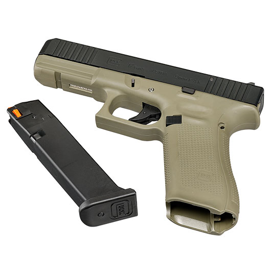 Glock 17 Gen5 Schreckschuss Pistole 9mm P.A.K. Battlefield Green inkl. Waffenkoffer Bild 6