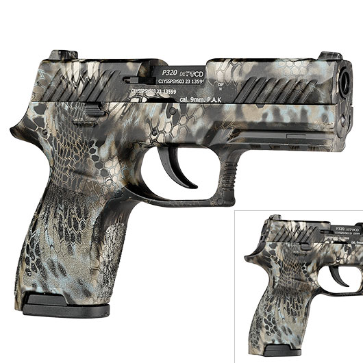 Sig Sauer P320 Schreckschuss Pistole 9mm P.A.K. Cobra camo inkl. Waffenkoffer Bild 9