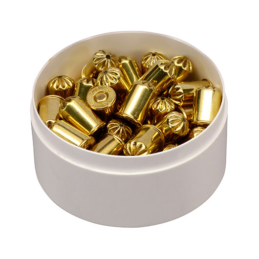 Pobjeda Brass Blitz Knallpatronen Kal. 9 mm R.K. 50 Stck - Messinghlse Bild 3