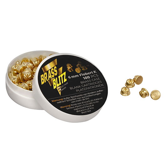 Pobjeda Brass Blitz Knallpatronen Kal. 6 mm Flobert 100 Stck - Messinghlse Bild 8