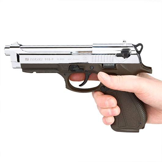 Zoraki 918 Schreckschuss-Pistole 9mm P.A. ODG chrom Bild 5