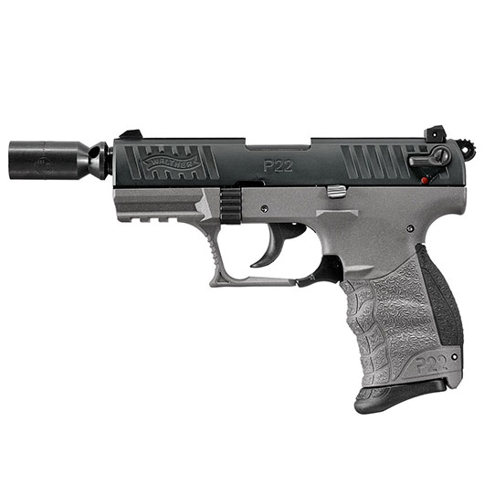 SONDERATION - Walther P22Q Schreckschuss Pistole 9mm P.A.K. Cerakote Meteor Gray inkl. 100 Schuss Platzpatronen Bild 10