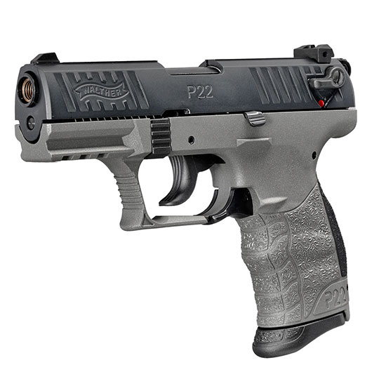 SONDERATION - Walther P22Q Schreckschuss Pistole 9mm P.A.K. Cerakote Meteor Gray inkl. 100 Schuss Platzpatronen Bild 2