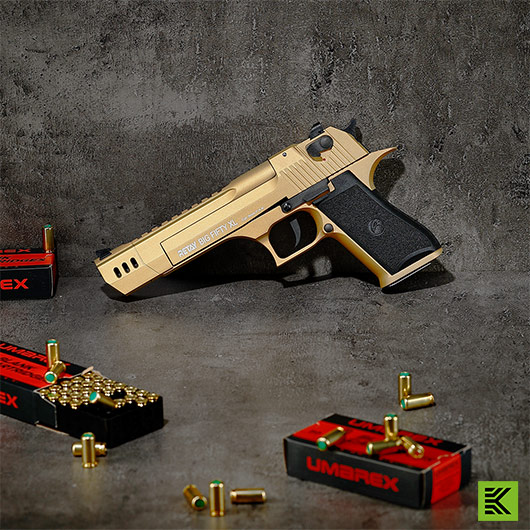 Retay Big Fifty XL Schreckschusspistole 9mm P.A.K. gold Bild 1