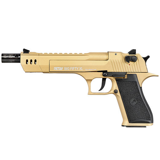 Retay Big Fifty XL Schreckschusspistole 9mm P.A.K. gold Bild 10