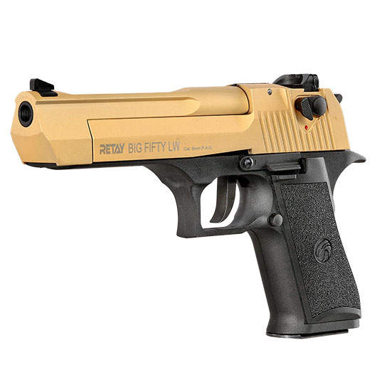 Retay Big Fifty LW Schreckschusspistole 9mm P.A.K. gold Bild 2