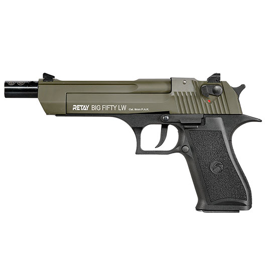 Retay Big Fifty LW Schreckschusspistole 9mm P.A.K. oliv Bild 10
