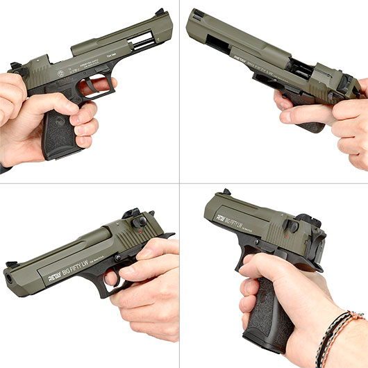 Retay Big Fifty LW Schreckschusspistole 9mm P.A.K. oliv Bild 11