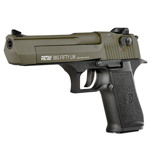Retay Big Fifty LW Schreckschusspistole 9mm P.A.K. oliv Bild 2