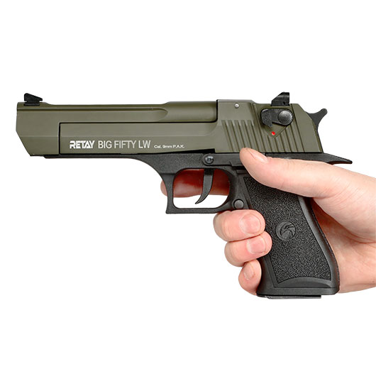 Retay Big Fifty LW Schreckschusspistole 9mm P.A.K. oliv Bild 5
