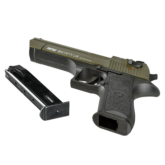 Retay Big Fifty LW Schreckschusspistole 9mm P.A.K. oliv Bild 6