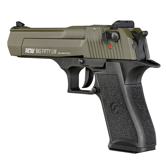 Retay Big Fifty LW Schreckschusspistole 9mm P.A.K. oliv Bild 7