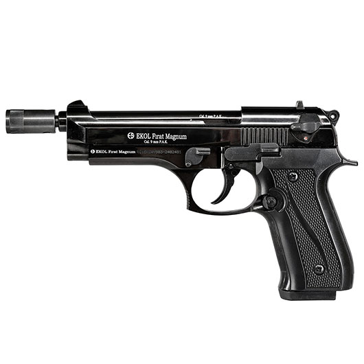 Ekol Firat Magnum Schreckschusspistole Kal. 9mm P.A.K. Vollmetall brniert inkl. 2x 50 Platzpatronen Bild 10