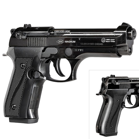 Ekol Firat Magnum Schreckschusspistole Kal. 9mm P.A.K. Vollmetall brniert inkl. 2x 50 Platzpatronen Bild 9