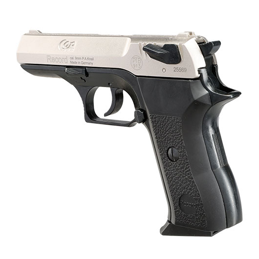 Record COP Schreckschuss Pistole Kal. 9mm P.A.K Sonderedition bicolor silber/brniert Bild 7
