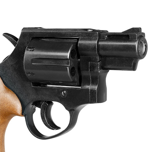 Record Chief 2 Zoll Schreckschuss Revolver Kal. 9 mm R.K. schwarz mit braunen Griffschalen Bild 8