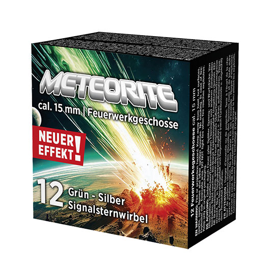 Umarex Signaleffekt Leucht-Signalsternwirbel Meteorite grn/silber 12 Stck Bild 1